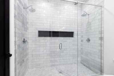 Marble-Style Shower Surface